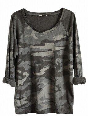 TNA Women's Camouflage Long Sleeve Tee LG